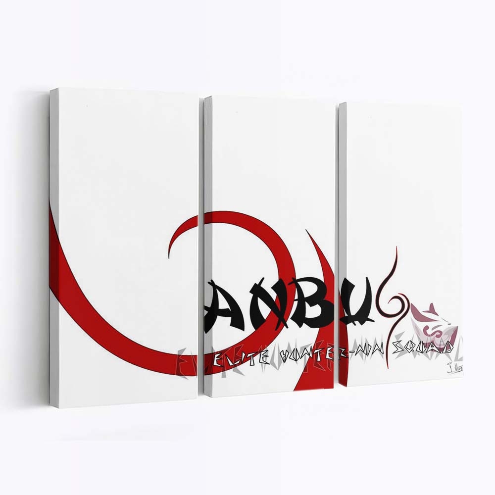 Anime Naruto Shippuuden Brand Text Logo - Anime Wandbild - Leinwandbild illustrationanimenaruto