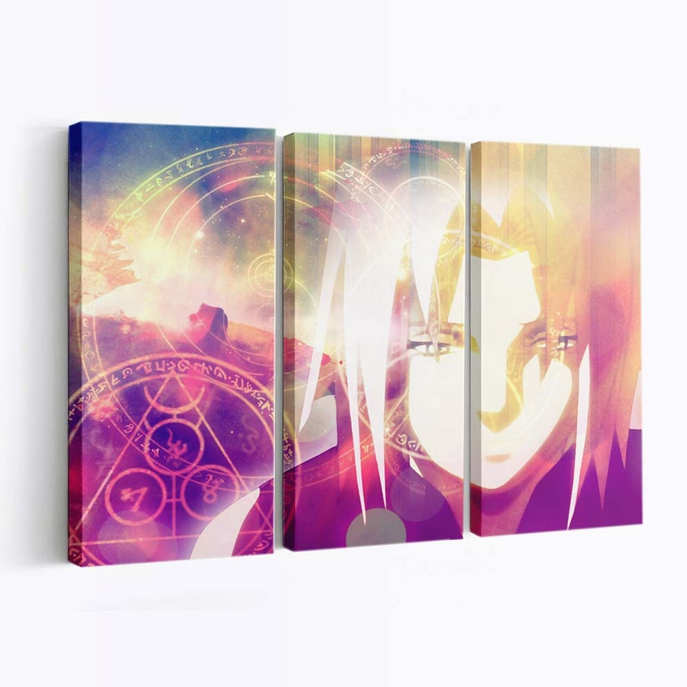 Anime Naruto Shippuuden Haruno Sakura Full Metal Alchemist Symbols - Anime Wandbild - Leinwandbild illustrationanimenaruto shippuudenharuno sakurafull metal alchemistsymbols