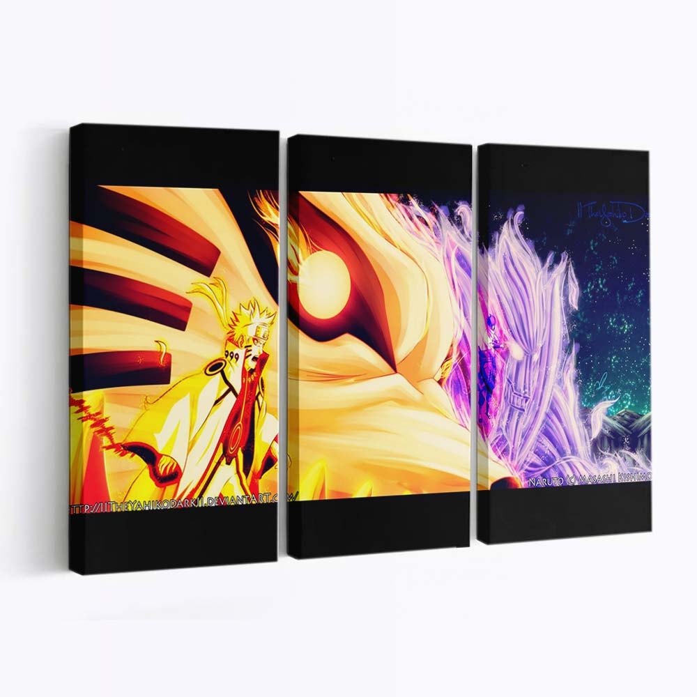 Anime Naruto Shippuuden Uzumaki Naruto Kyuubi Susanoo Character - Anime Wandbild - Leinwandbild illustrationanimenaruto shippuudenuzumaki narutokyuubisusanoo character