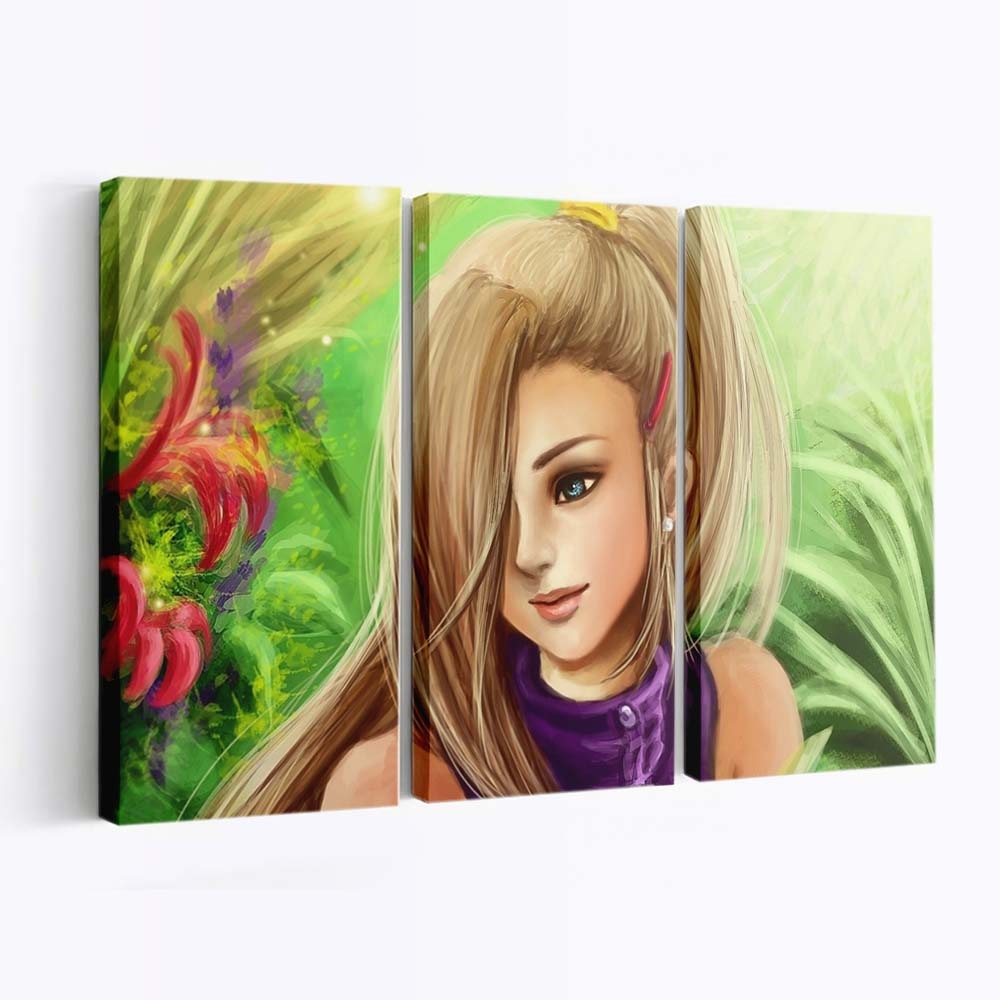 Long Hair Anime Girls Manga Naruto Shippuuden Hair - Anime Wandbild - Leinwandbild long hairanimeanime girlsmanganaruto shippuudenhair