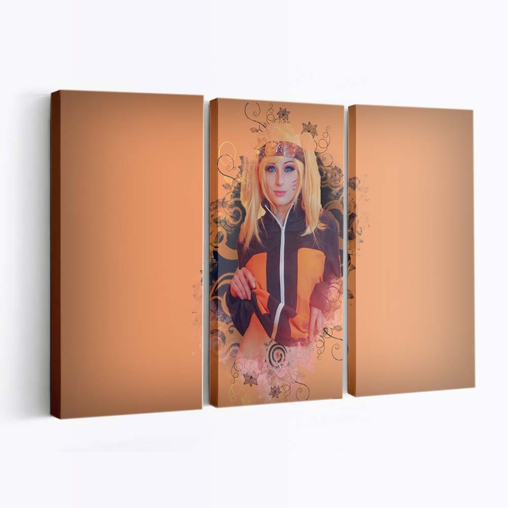 Naruto Anime Flowers Women Cosplay - Anime Wandbild - Leinwandbild naruto animeflowerswomencosplay