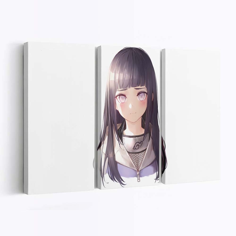 Naruto Anime Hyuuga Hinata Black Hair White Eyes - Anime Wandbild - Leinwandbild naruto animehyuuga hinatablack hairwhite eyes