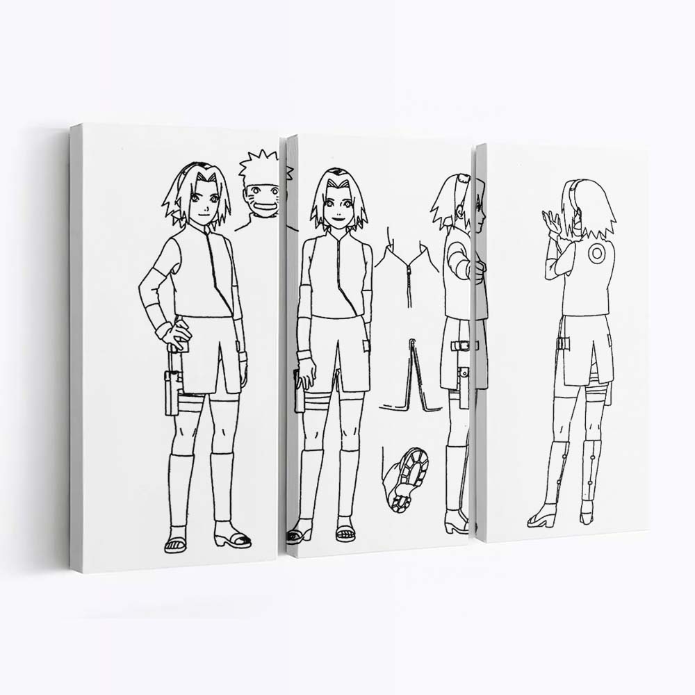 Naruto Anime Meisterwerk – Für Wahre Fans - Anime Wandbild - Leinwandbild naruto animeoutline 0008