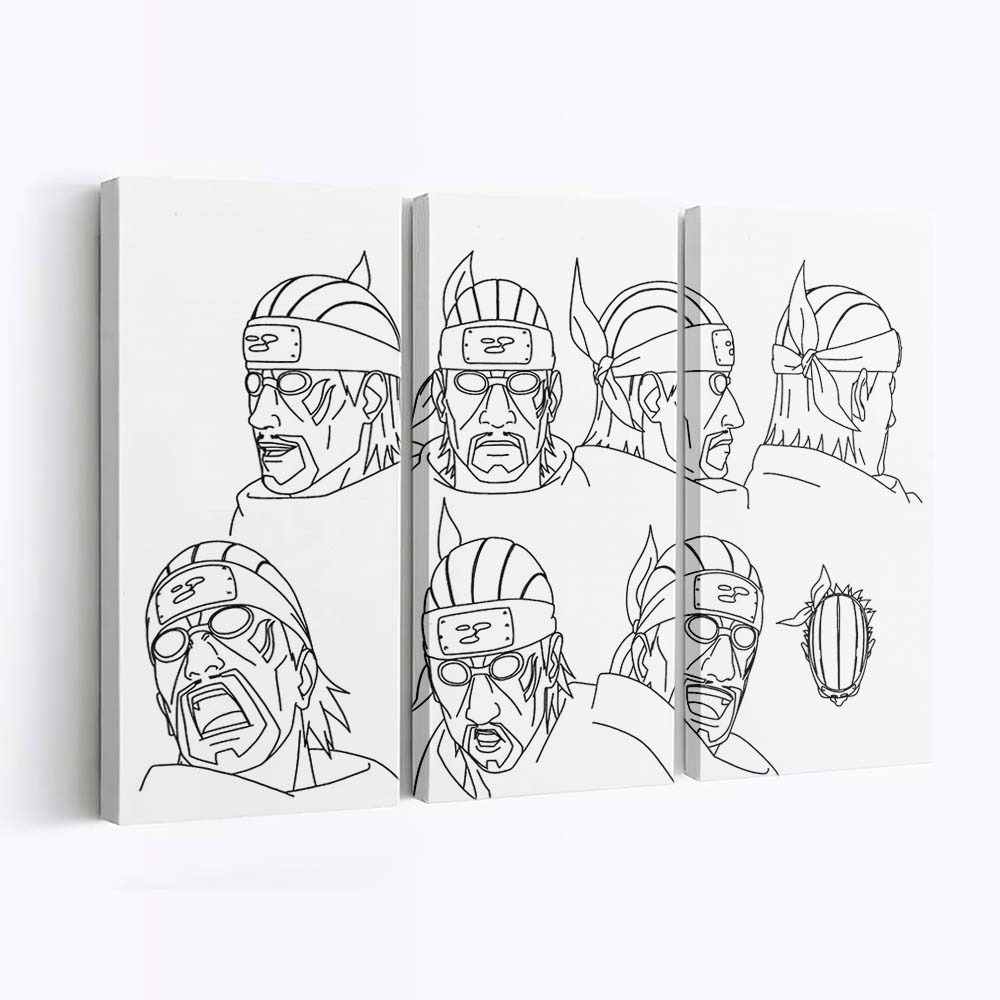 Naruto Anime Universum – Die Welt Der Ninjas - Anime Wandbild - Leinwandbild naruto animeoutline 0009