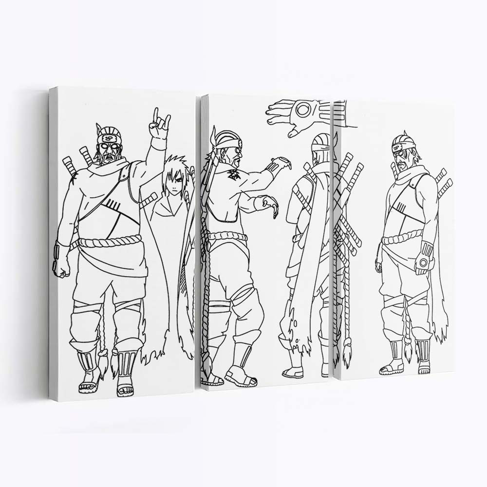 Naruto Anime Welt – Fantasie Ohne Grenzen - Anime Wandbild - Leinwandbild naruto animeoutline 0018