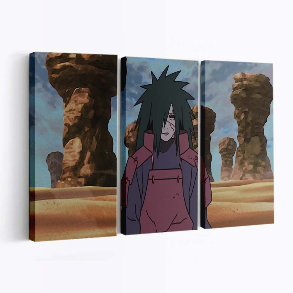 Naruto Anime Uchiha Madara - Anime Wandbild - Leinwandbild naruto animeuchiha madara