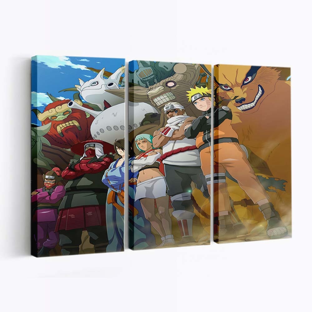 Naruto Shippuuden Ronald Mcdonald Shona - Anime Wandbild - Leinwandbild naruto shippuudenronald mcdonaldshona