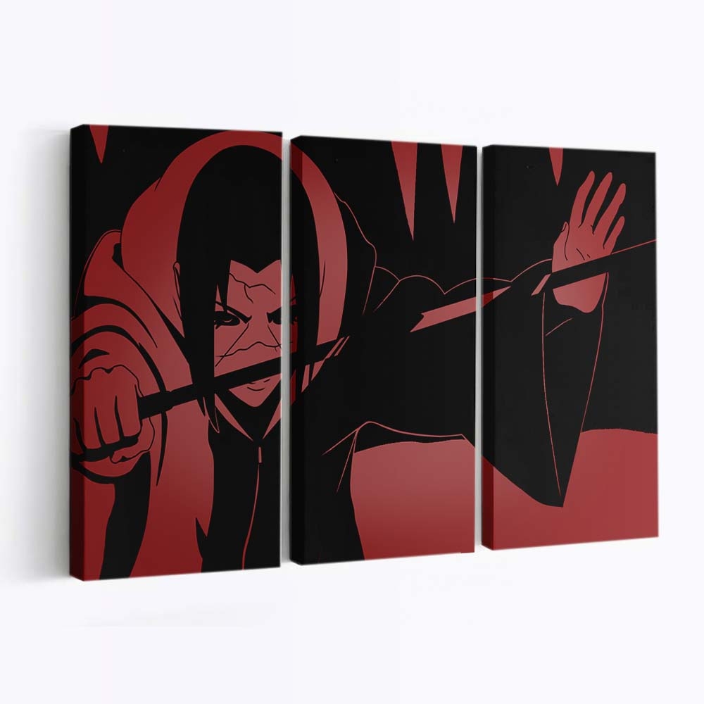 Naruto Shippuuden Uchiha Itachi - Anime Wandbild - Leinwandbild naruto shippuudenuchiha itachi