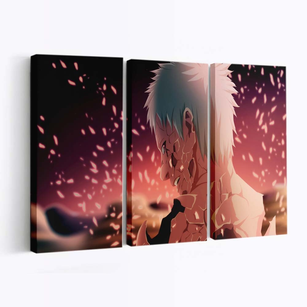 Naruto Shippuuden Uchiha Obito - Anime Wandbild - Leinwandbild naruto shippuudenuchiha obito