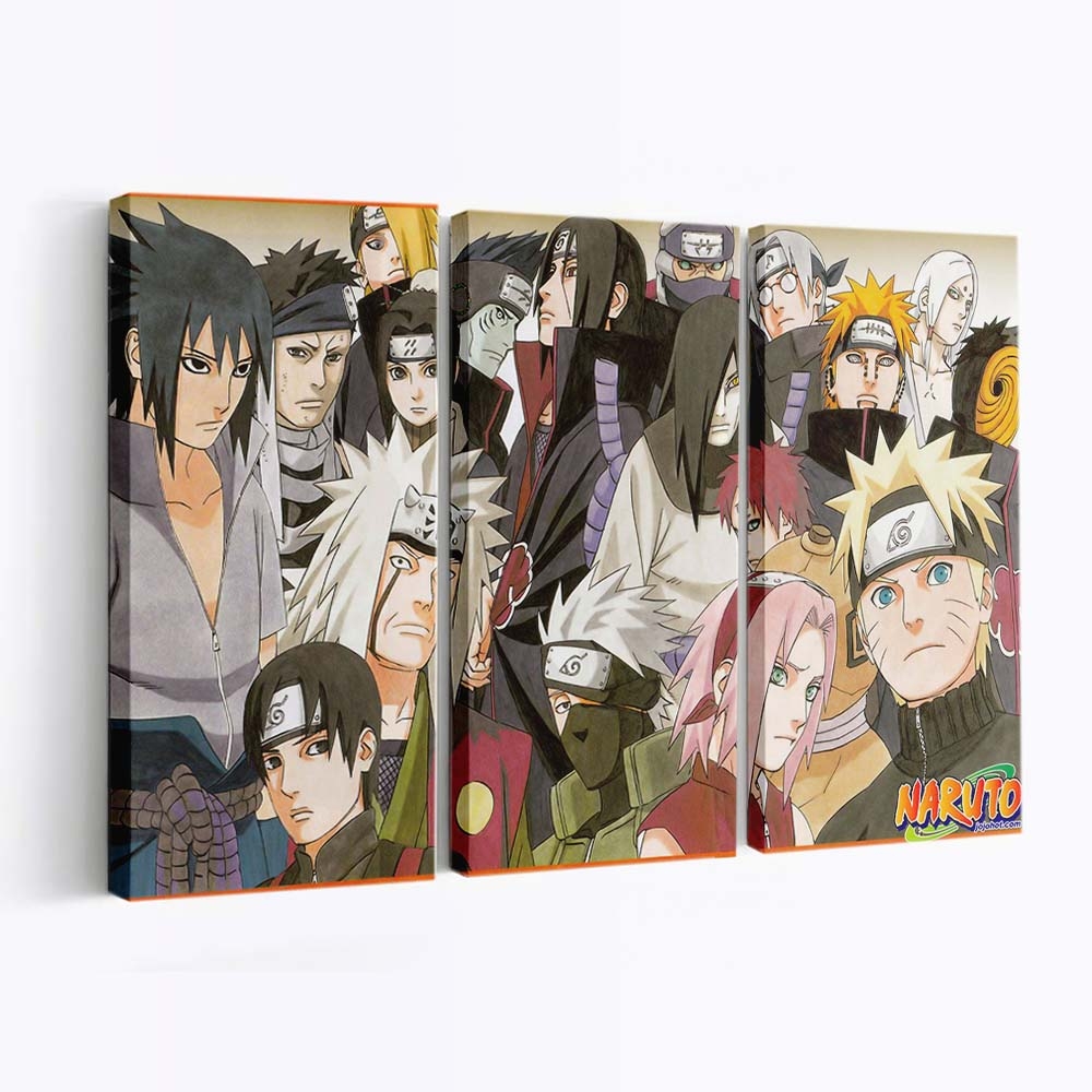 Naruto Shippuuden Uchiha Sasuke - Anime Wandbild - Leinwandbild naruto shippuudenuchiha sasuke