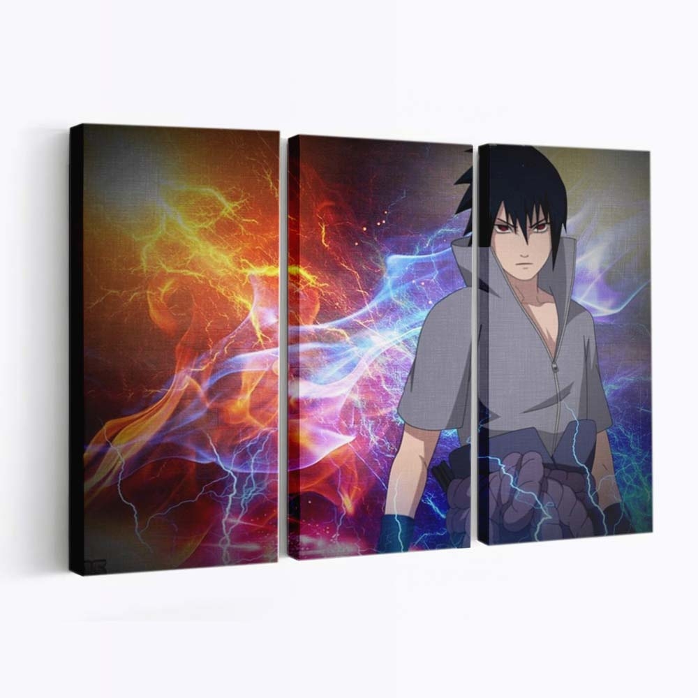 Naruto Shippuuden Uchiha Sasuke - Anime Wandbild - Leinwandbild naruto shippuudenuchiha sasuke1024x768