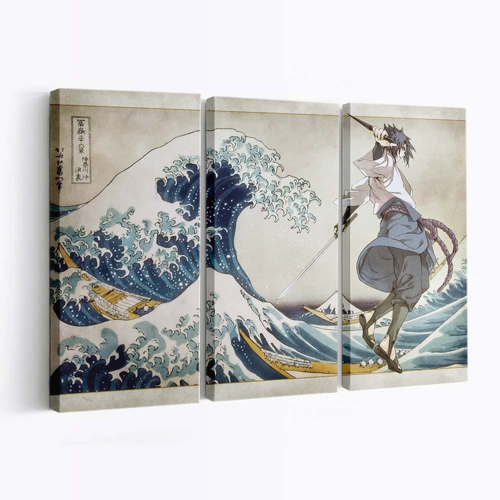 Naruto Shippuuden Uchiha Sasuke Drawing Painting Mythology - Anime Wandbild - Leinwandbild naruto shippuudenuchiha sasukedrawingpaintingillustrationmythology