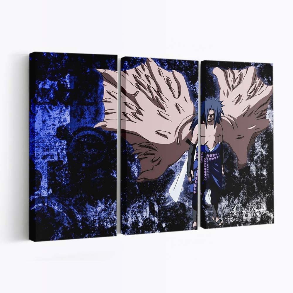 Naruto Shippuuden Uchiha Sasuke Anime Comics Mythology - Anime Wandbild - Leinwandbild naruto shippuudenuchiha sasukeillustrationanimecomicsmythology