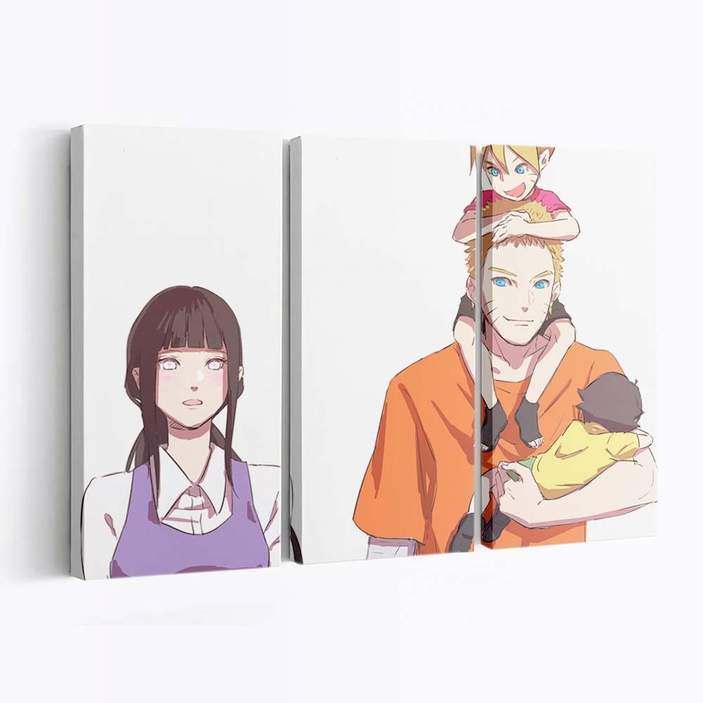 Naruto Shippuuden – Hinata & Naruto: Die Flamme Der Treue - Anime Wandbild - Leinwandbild naruto shippuudenuzumaki narutohinata hy ga naruto shippudenuzumaki borutouzumaki himawari 0002