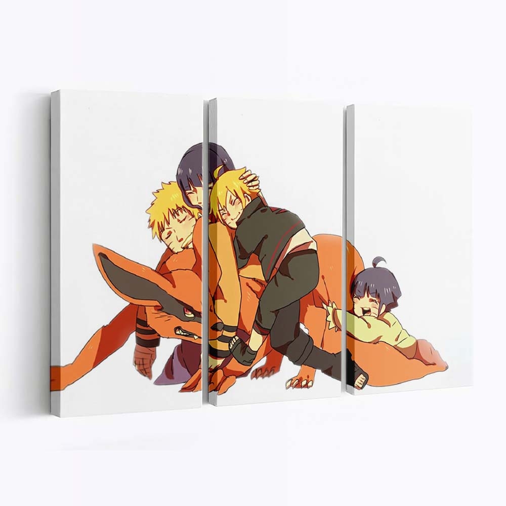 Naruto Shippuuden – Team 7 Wiedervereint: Sakura, Sasuke Und Naruto - Anime Wandbild - Leinwandbild naruto shippuudenuzumaki narutohinata hy ga naruto shippudenuzumaki borutouzumaki himawari 0003