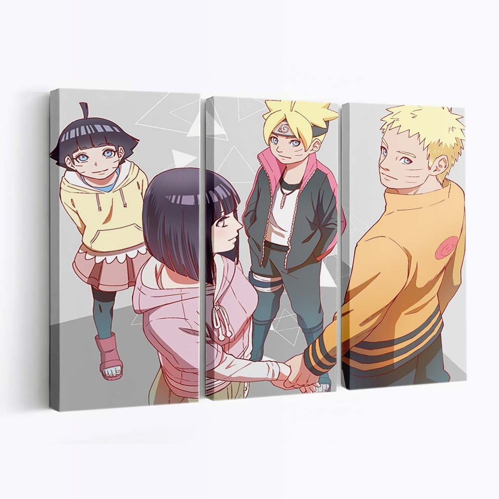 Naruto Shippuuden – Generationen Der Ninjas: Liebe, Mut Und Hoffnung Der Uzumaki - Anime Wandbild - Leinwandbild naruto shippuudenuzumaki narutohinata hy ga naruto shippudenuzumaki borutouzumaki himawari 0004