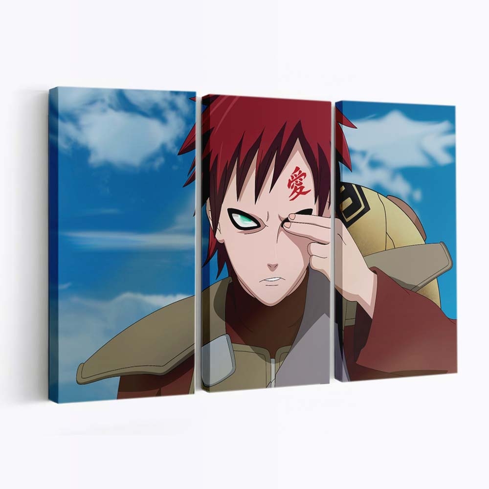 Naruto Gaara Sabaku No Gaara Kazekage Naruto Shippuden - Anime Wandbild - Leinwandbild narutogaarasabaku no gaarakazekagenaruto shippuden
