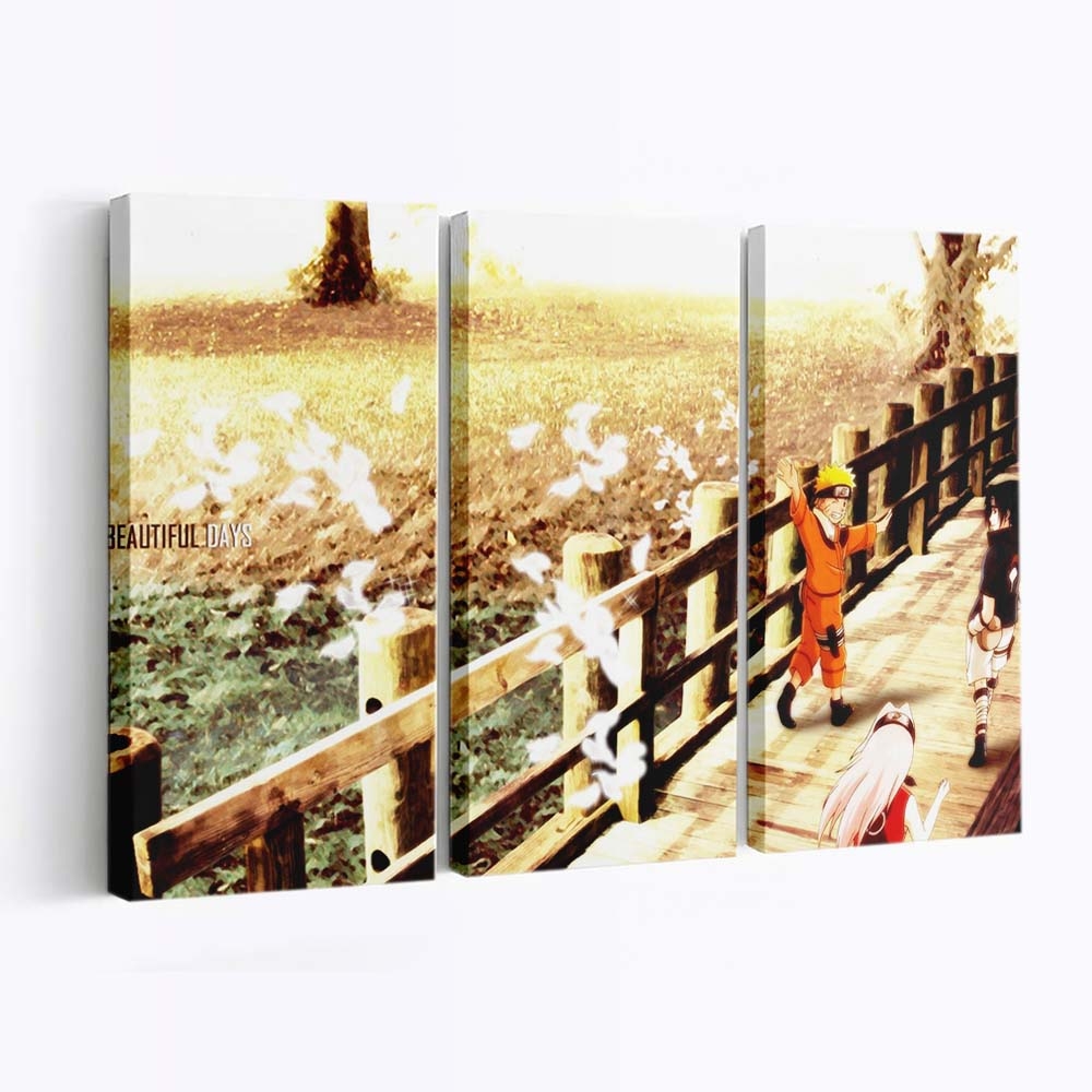 Naruto Sunset Team - Anime Wandbild - Leinwandbild narutoscreenshotsunsetteam