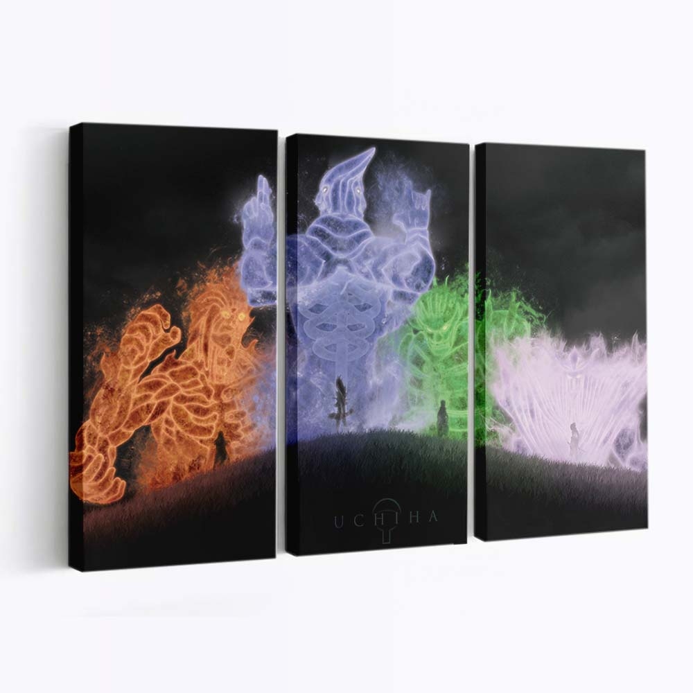 Naruto Uchiha Art - Anime Wandbild - Leinwandbild narutouchihaart