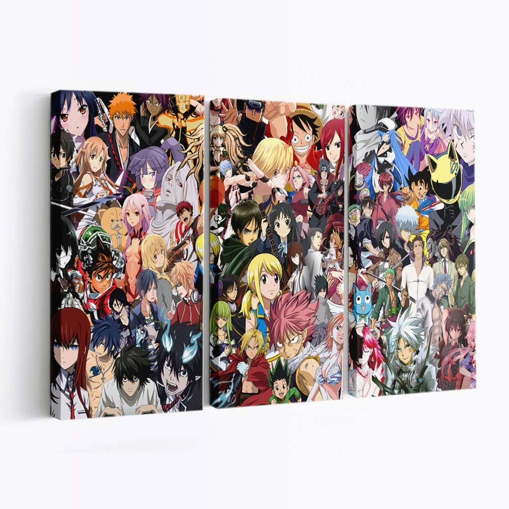 Sousuke Aizen Akame Akatsuki Log Horizon Allen Walker Yuuki Asuna Beelzebub - Anime Wandbild - Leinwandbild sousuke aizenakameakatsuki log horizonallen walkeryuuki asunabeelzebub