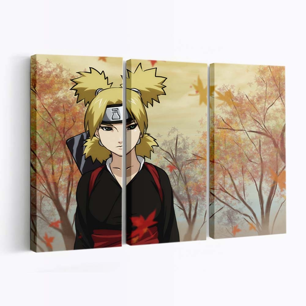Temari Naruto Girl Ninja Autumn Warrior - Anime Wandbild - Leinwandbild temarinarutogirlninjaautumnwarrior