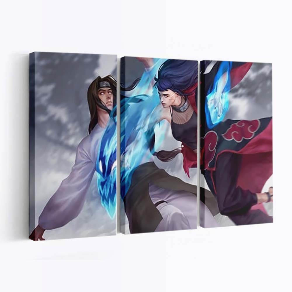 Akatsuki Hinata Hyuga Neji Hyuga Naruto - Anime Wandbild - Leinwandbild th akatsuki hinata hyuga neji hyuga hd naruto