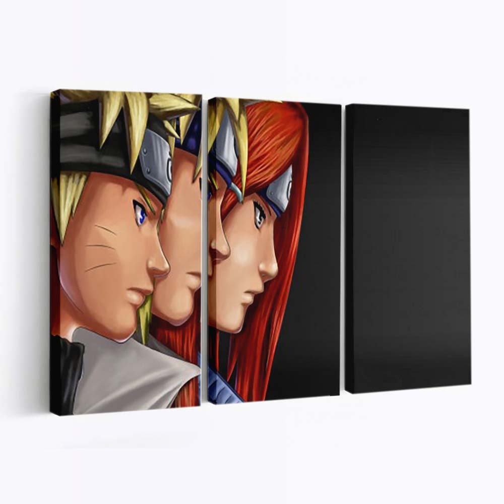 Blue Eyes Minato Namikaze Black Naruto Minato - Anime Wandbild - Leinwandbild th blue eyes minato namikaze black background naruto hd minato