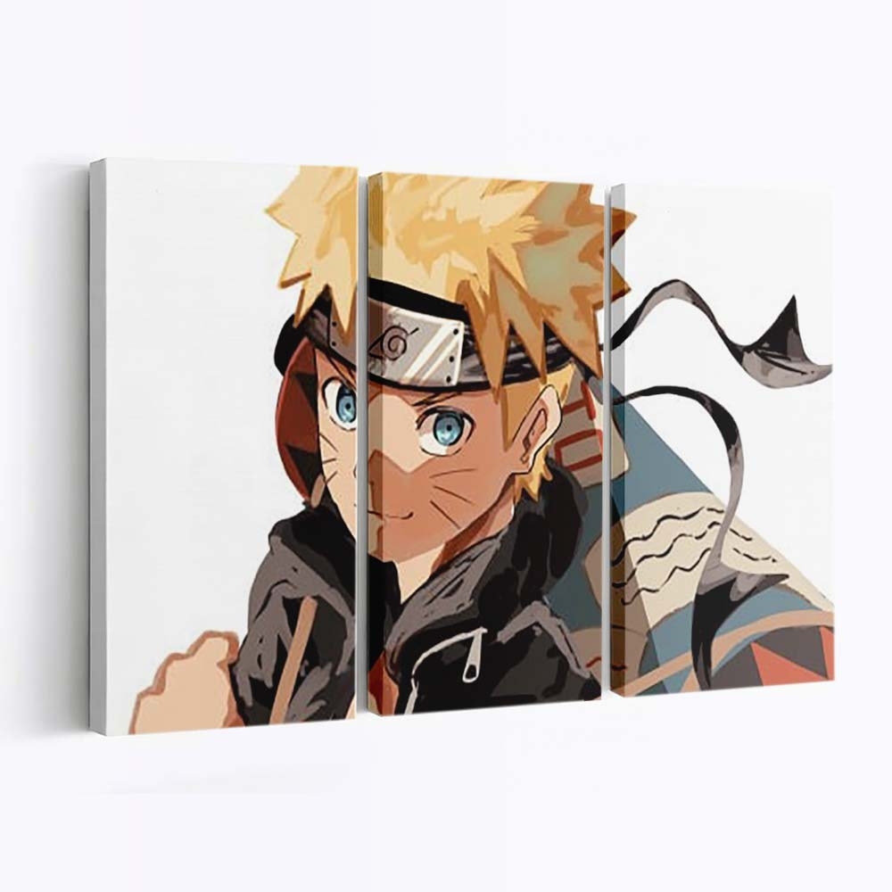 Blue Eyes Naruto Uzumaki Naruto - Anime Wandbild - Leinwandbild th blue eyes naruto uzumaki hd naruto