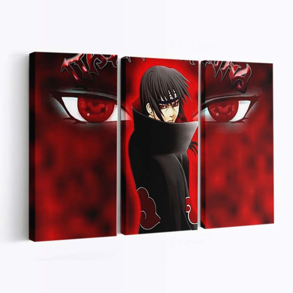 Boruto Naruto Black Dress Red Naruto - Anime Wandbild - Leinwandbild th boruto naruto black dress red background hd naruto