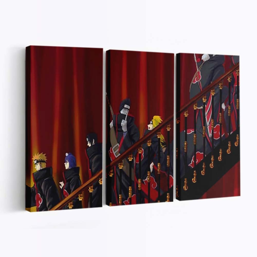 Deidara Hidan Itachi Uchiha Kakuzu Kisame Hoshigaki Konan Naruto - Anime Wandbild - Leinwandbild th deidara hidan itachi uchiha kakuzu kisame hoshigaki konan 4k hd naruto