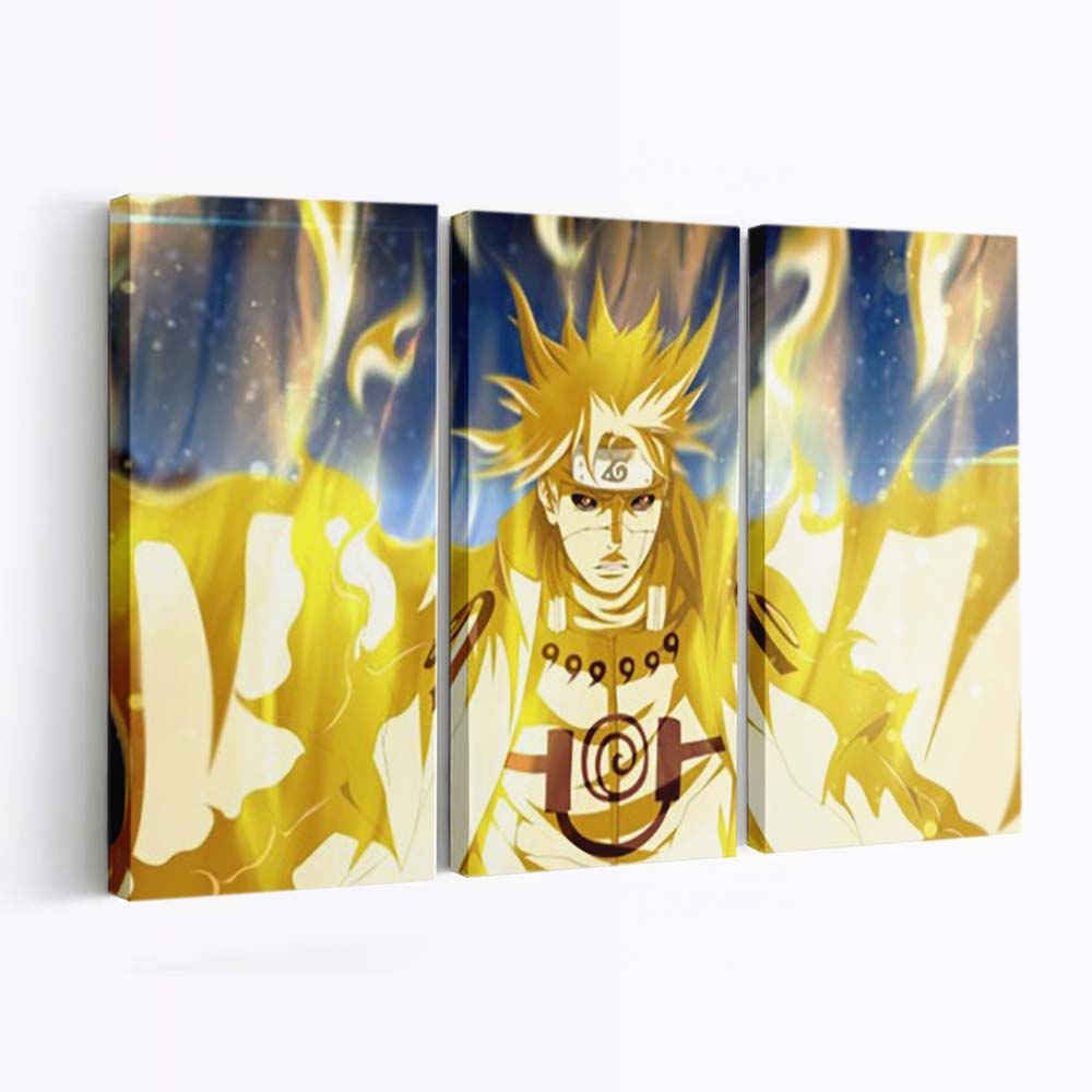 Fire Minato Namikaze Naruto Minato - Anime Wandbild - Leinwandbild th fire background minato namikaze naruto hd minato