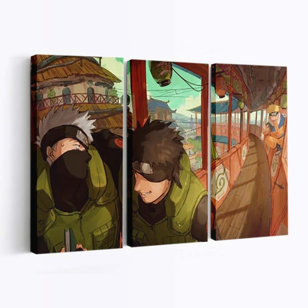 Kakashi Hatake Anime Naruto Uzumaki Obito Uchiha Obito - Anime Wandbild - Leinwandbild th kakashi hatake anime naruto uzumaki obito uchiha hd obito