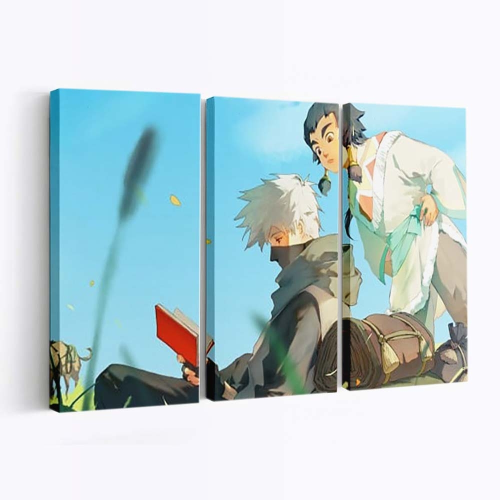 Kakashi Hatake Blue Sky Naruto - Anime Wandbild - Leinwandbild th kakashi hatake blue sky background hd naruto