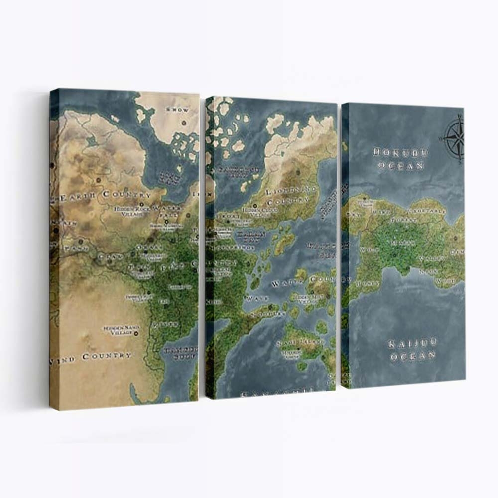 Map Naruto - Anime Wandbild - Leinwandbild th map hd naruto