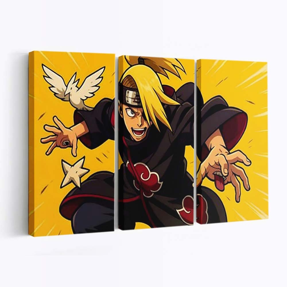 Naruto Akatsuki Deidara Naruto - Anime Wandbild - Leinwandbild th naruto akatsuki deidara hd naruto