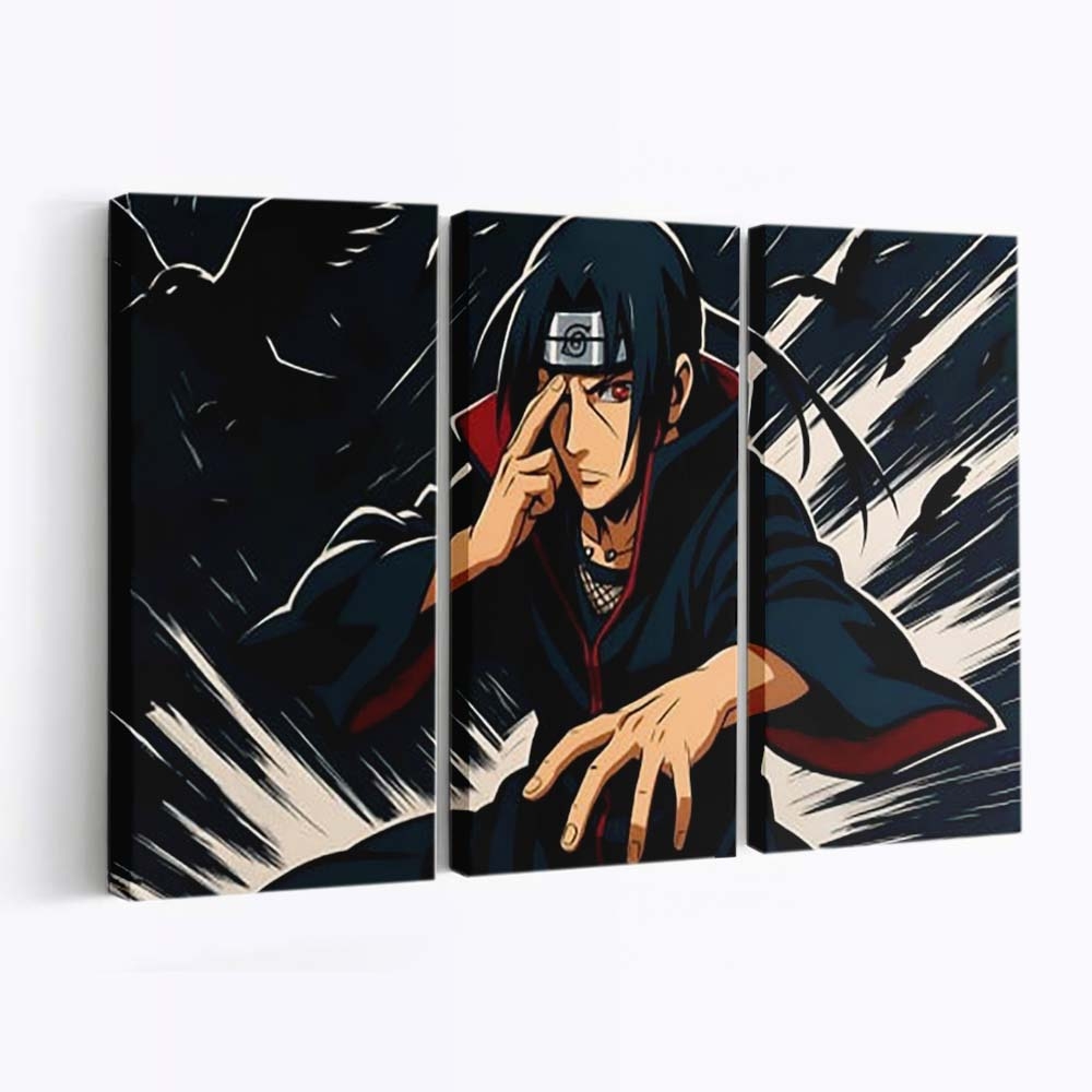 Naruto Akatsuki Itachi Uchiha Naruto - Anime Wandbild - Leinwandbild th naruto akatsuki itachi uchiha hd naruto