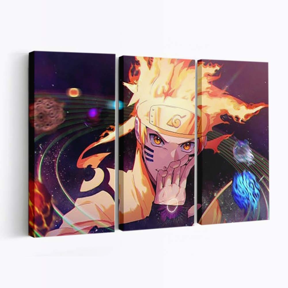 Orange Eyes Naruto Uzumaki Galaxy Naruto - Anime Wandbild - Leinwandbild th orange eyes naruto uzumaki galaxy background hd naruto