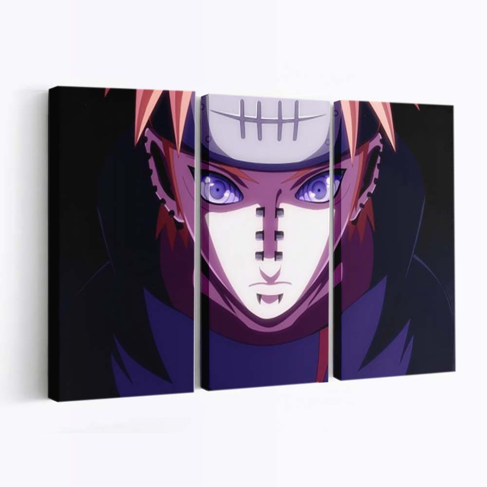 Purple Eyes Blue Dress Naruto Pain - Anime Wandbild - Leinwandbild th purple eyes blue dress naruto hd pain