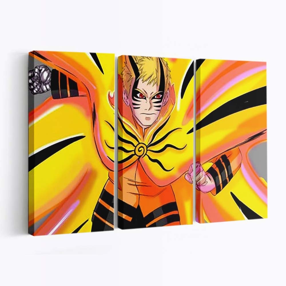 Red Eyes Baryon Mode Naruto Uzumaki Boruto - Anime Wandbild - Leinwandbild th red eyes baryon mode naruto uzumaki hd boruto