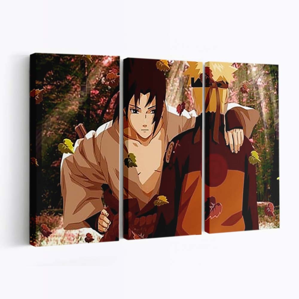 Shippuuden Uzumaki Naruto Uchiha Sasuke Anime Boy Naruto - Anime Wandbild - Leinwandbild th shippuuden uzumaki naruto uchiha sasuke anime boy hd naruto