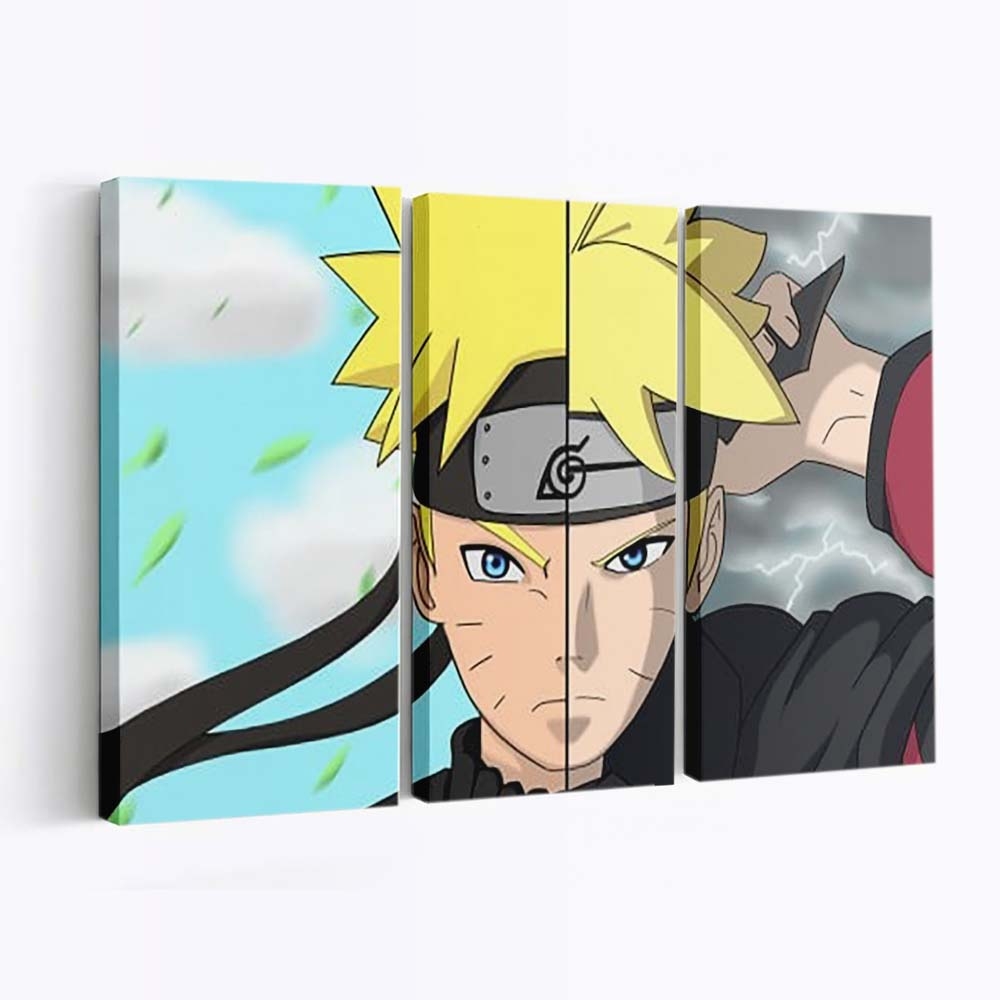 Yellow Hair Naruto Uzumaki Boruto Uzumaki Boruto - Anime Wandbild - Leinwandbild th yellow hair naruto uzumaki boruto uzumaki hd boruto