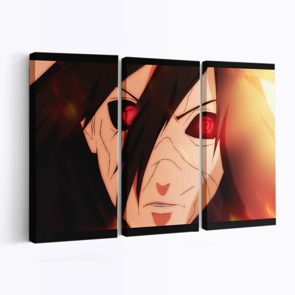Uchiha Madara Rinnegan Naruto Shippuden - Anime Wandbild - Leinwandbild uchiha madararinnegannaruto shippuden