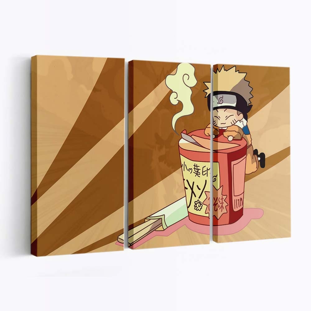 Uzumaki Naruto Chibi Ramen - Anime Wandbild - Leinwandbild uzumaki naruto1680x1050