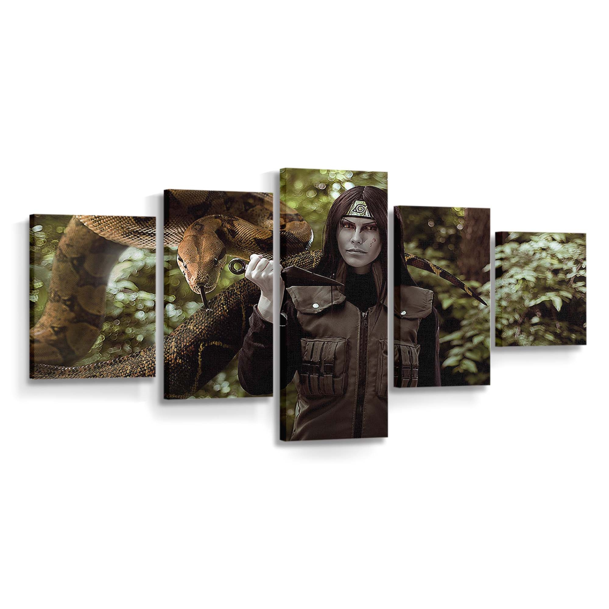 Animals Cosplay Forest Leaves Manga - Anime Wandbild - Leinwandbild 1280x800