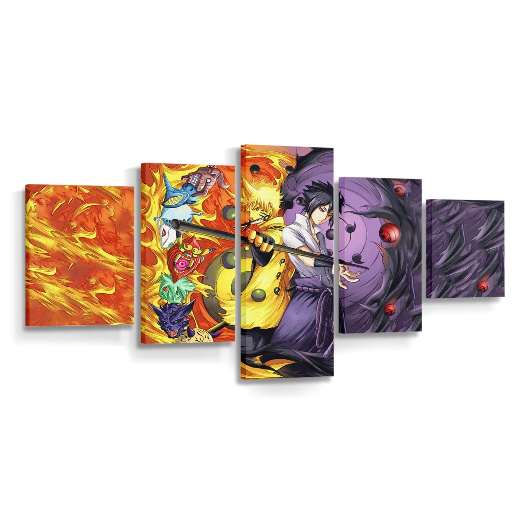 Anime Boys Naruto Shippuuden Bijuu Fire Manga - Anime Wandbild - Leinwandbild 1920x1080 pxanime boysnaruto shippuudenbijuufiremanga