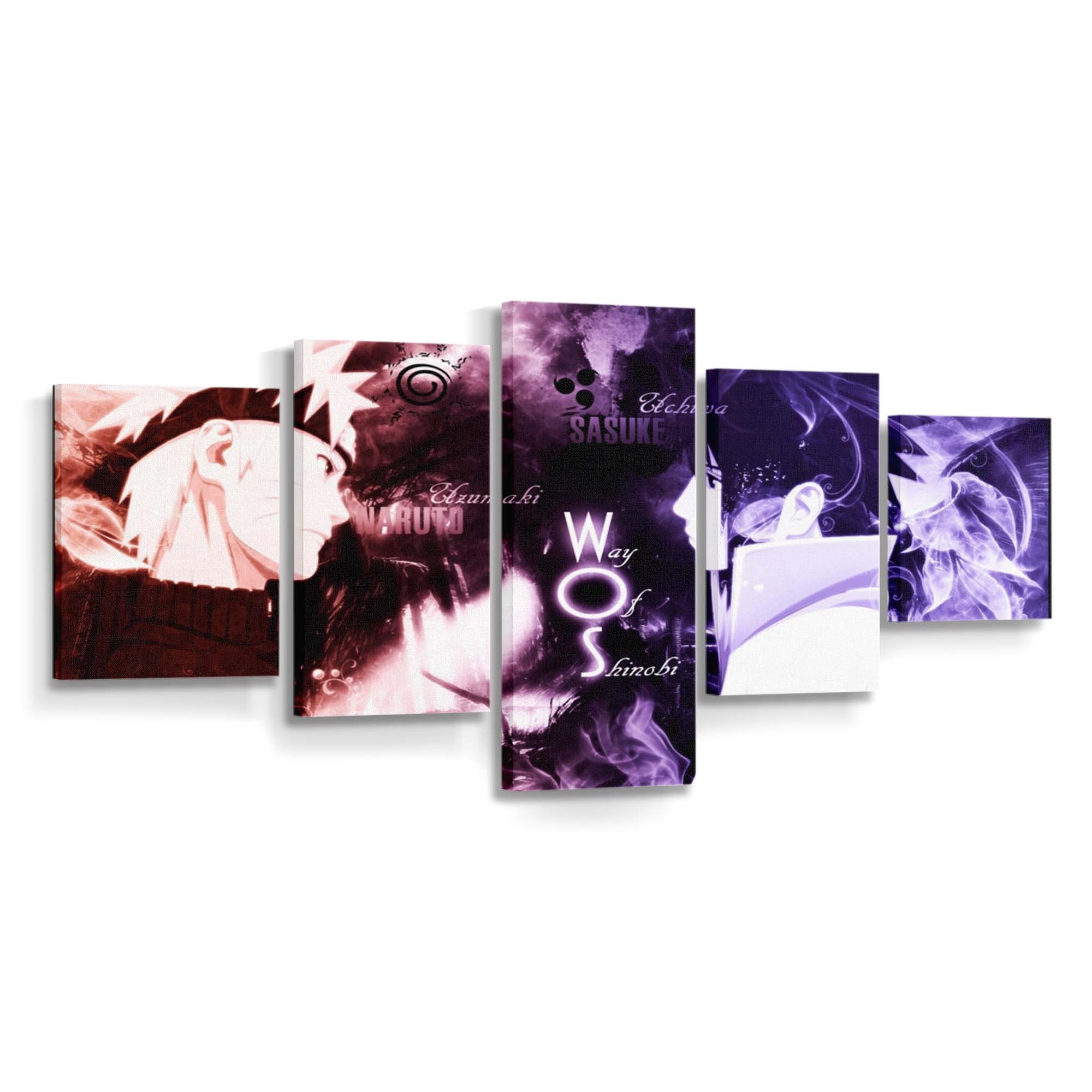 Naruto Shippuuden Uzumaki Naruto Uchiha Sasuke - Anime Wandbild - Leinwandbild 1920x1080 pxnaruto shippuudenuzumaki narutouchiha sasuke