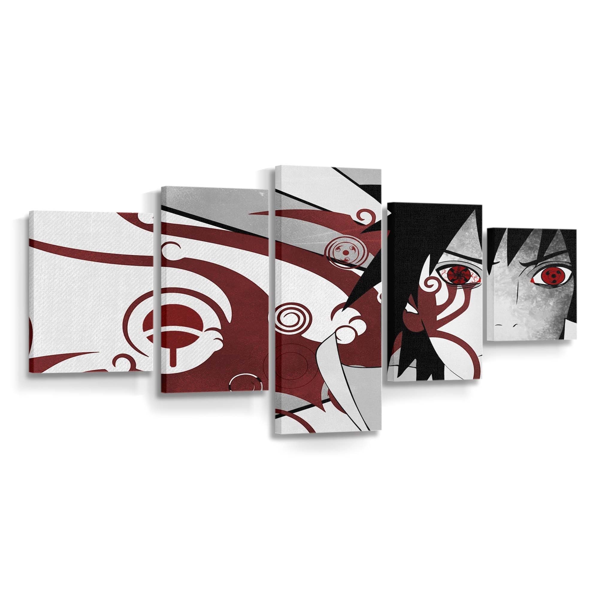 Anime Naruto Shippuuden Selective Coloring Sharingan Uchiha Sasuke - Anime Wandbild - Leinwandbild 1920x1200 pxanimenaruto shippuudenselective coloringsharinganuchiha sasuke