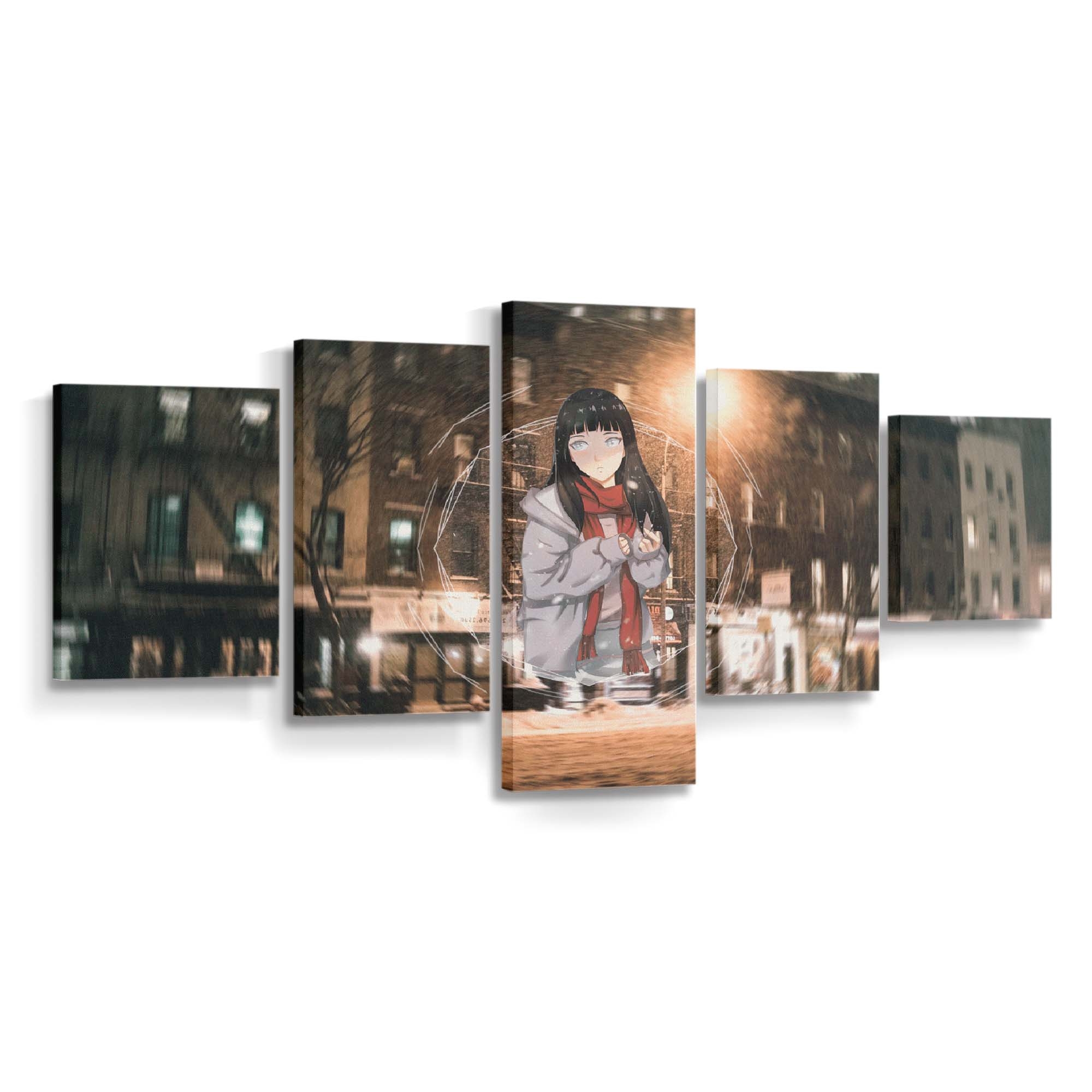 Anime Girls Hinata Hyuuga Naruto Anime Picture In Picture Snow - Anime Wandbild - Leinwandbild anime girlshinata hyuuganaruto animeanimepicture in picturesnow