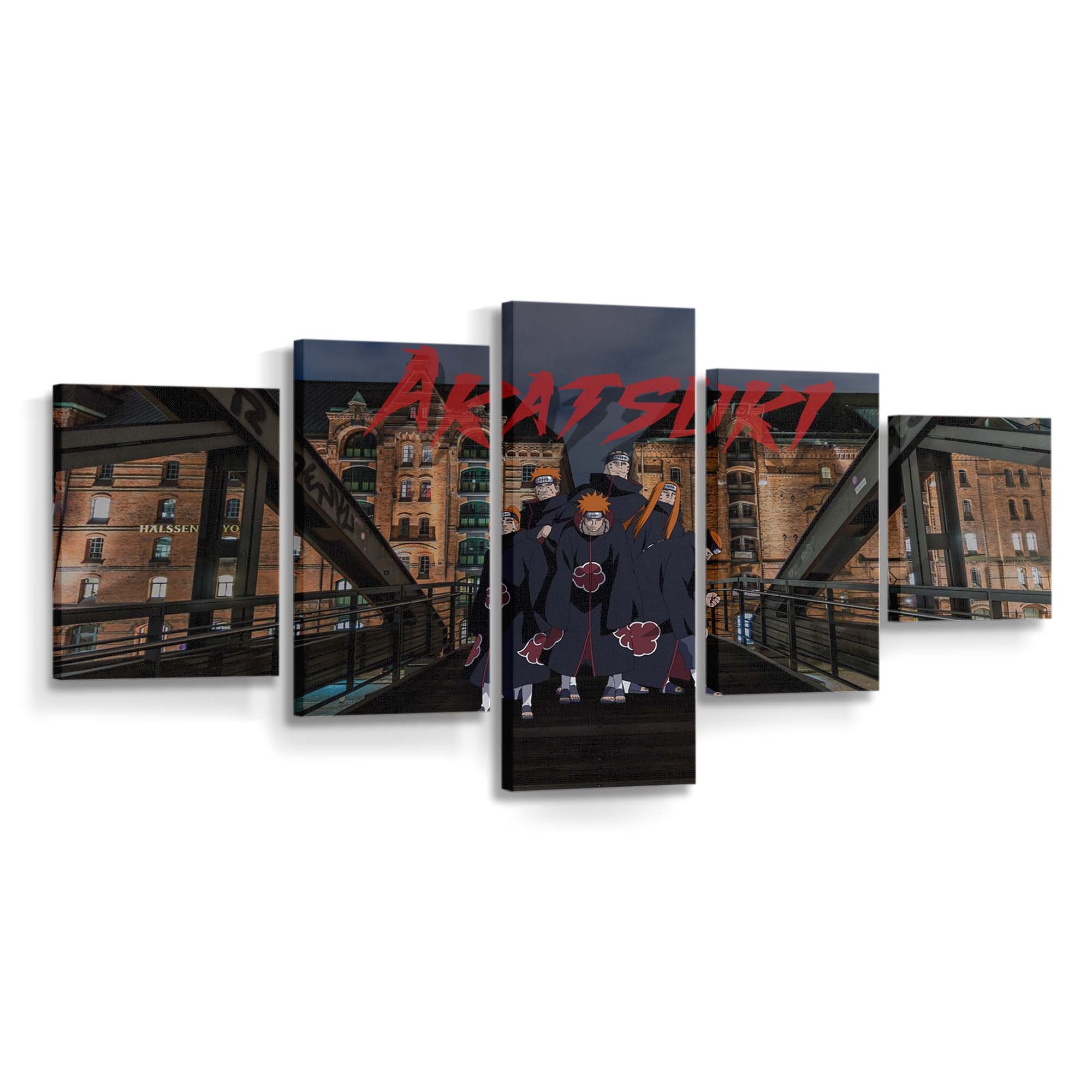 Anime Akatsuki Akatsuki Naruto Shippuuden - Anime Wandbild - Leinwandbild animeakatsukiakatsuki naruto shippuuden