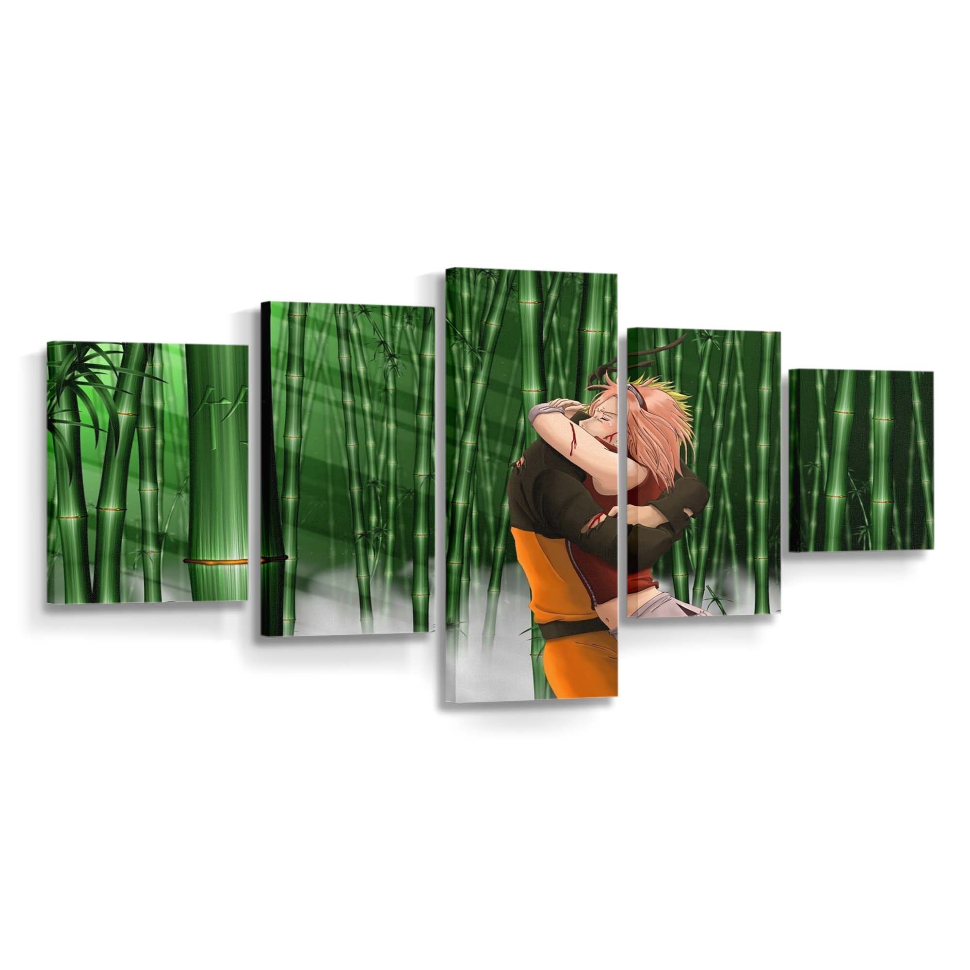 Anime Girls Manga Naruto Shippuuden Green Fashion - Anime Wandbild - Leinwandbild animeanime girlsmanganaruto shippuudengreenfashion